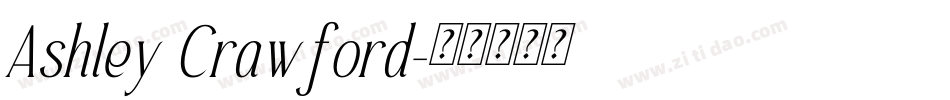 Ashley Crawford字体转换